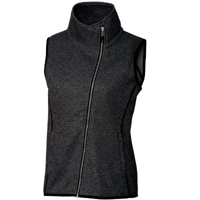 Cutter & Buck Mainsail Sweater-Knit Womens Full Zip Vest