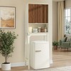 Skyzoo Over-the-Fridge Storage Cabinet, Space-Saving Kitchen Organizer for Refrigerator Top, White - 2 of 4