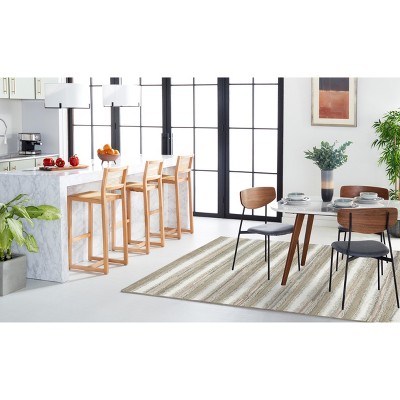 Coastal Breeze Multicolor Hand-Woven Cotton & Wool 5' x 8' Area Rug