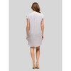 24seven Comfort Apparel Womens V Neck Cap Sleeve Knee Length Pocket Dress - 3 of 4