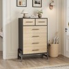 4+2 Dresser for Bedroom, Freestanding 46.6" Tall Drawer Dresser with Storage, Wooden Closet Storage Chest for Living Room, Bedroom, Entryway - 2 of 4