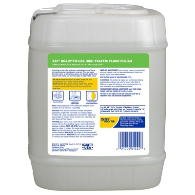 Zep 5 Gallon High Traffic Scuff Resistant Floor Polish