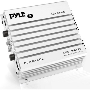 Waterproof 4-Channel Marine Amplifier for Boats with 400W Power, Dual MOSFET Supply, Gold-Plated Terminals - 1 of 4
