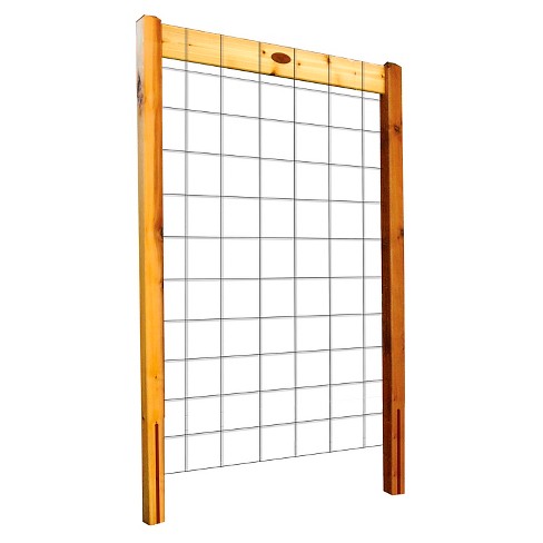 80″ High Raised Garden Bed Trellis Kit – Wood – Gronomics For Sale