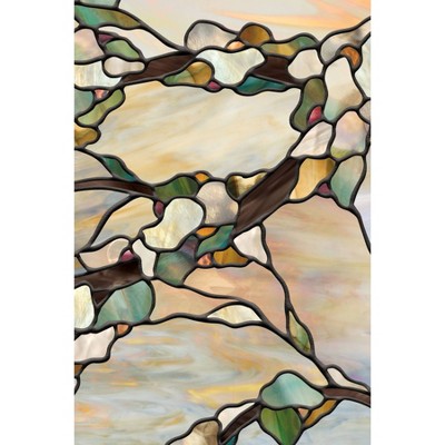 Sunset Stained Glass Decorative Window Film, 24" x 36"