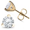 Pompeii3 3/4 ct TDW Diamond 3-Prong Martni Studs - 4 of 4
