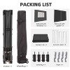 Ainfox 12ftx12ft Pop Up Canopy Tent with 4 Sidewalls One Push Tent Canopy with Wheeled Carry Bag, 8 Stakes and 4 Ropes - 4 of 4