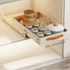 Stainless Steel Slide Out Under Sink Organizer, Adhesive Pull Out Cabinet Shelf with Drainage Tray, Storage Rack for Kitchen - 2 of 4