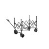Collapsible Wagon 220lbs w/ Big Wheels Foldable Wagon Carts, Heavy Duty 300L Folding Utility Garden Cart with Big All-Terrain Wheels & Drink Holders - 2 of 4