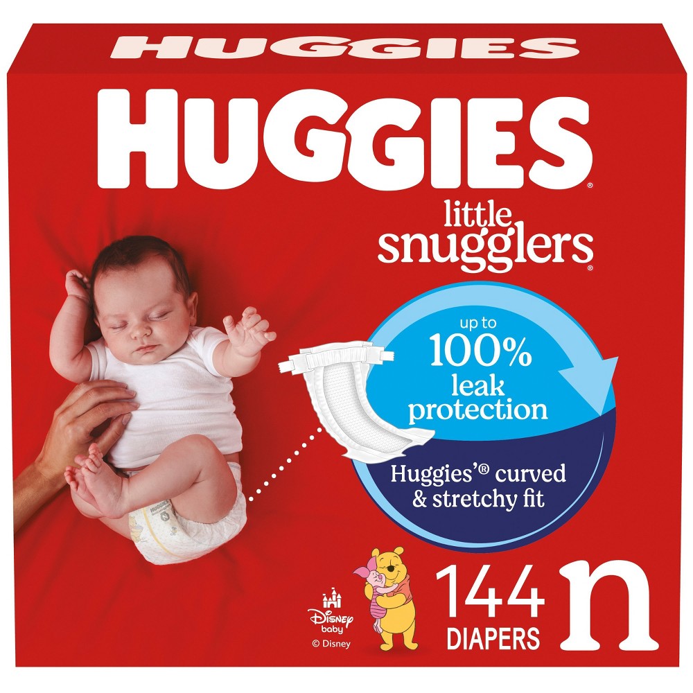 Huggies Little Snugglers Disposable Diapers - Size Newborn - 144ct