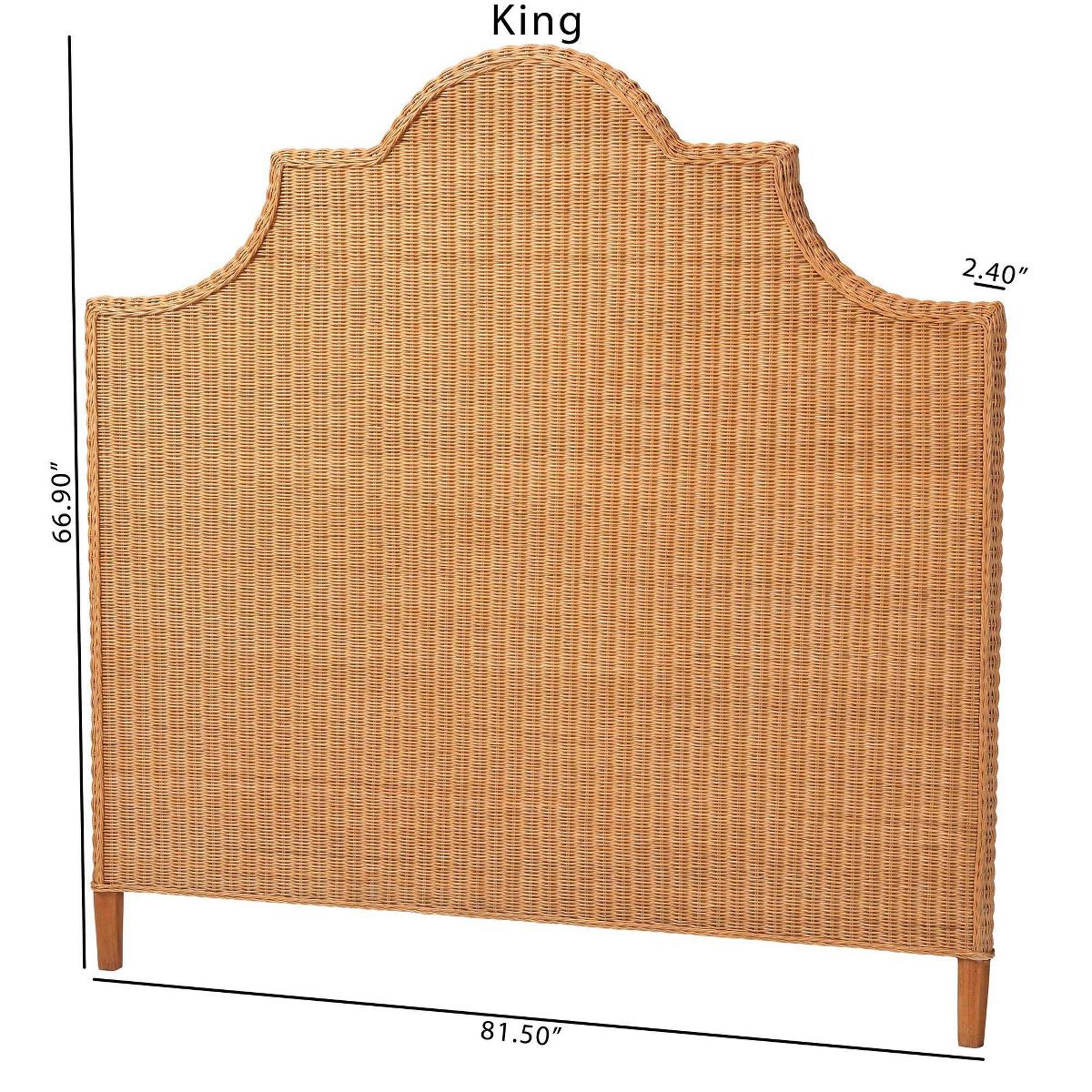 bali & pari Melanie Rattan Standalone Headboard - thumbnail 8