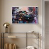Art Remedy Porsche's Vibrant Lux Car Paintings Framed - 2 of 4