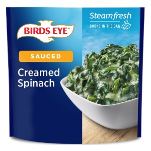 Birds Eye Steamfresh Lightly Sauced Frozen Creame Spinach - 10.8oz - 1 of 4