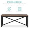 Best Choice Products 45.5in 3-Piece Bench Style Dining Furniture Set, 4-Person Dinette w/ 2 Benches, Table - 3 of 4