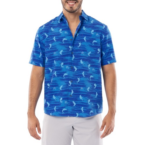 Guy Harvey Men's Short Sleeve Performance Fishing Shirt with UPF 40 Sun Protection - image 1 of 4