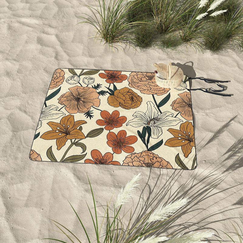 Emanuela Carratoni Spring Floral Mood Picnic Blanket - Deny Designs, 3 of 4