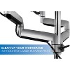 Mount-It! Triple Monitor Desk Mount with USB & Audio Ports, Silver - 4 of 4
