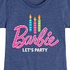 Girls' - Barbie - Let's Party Fitted Short Sleeve Graphic T-Shirt - 2 of 4