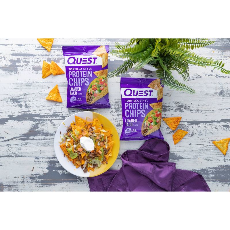 Quest Nutrition Tortilla Style Protein Chips - Loaded Taco, 3 of 14