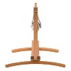 Wood Frame Free Standing Sling Hammock - Navy/White - CorLiving: Outdoor Patio Hammock with Metal Stand & Weather-Resistant Canvas - 4 of 4