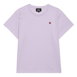 Dalix Womens Lil Strawberry Lightweight High Waisted Tee - 1 of 4