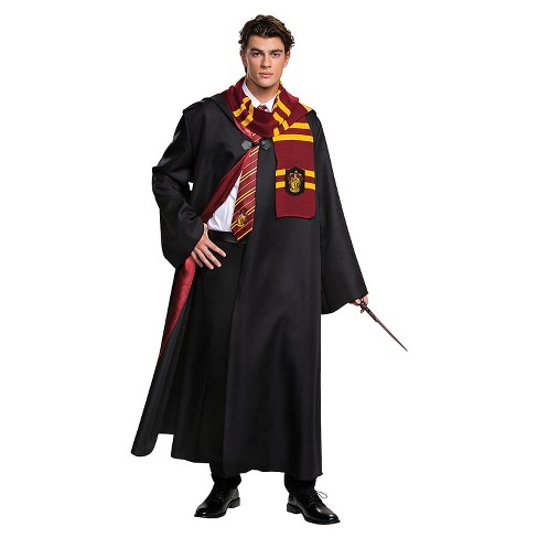 Disguise Adult Harry Potter Gryffindor Deluxe Robe Costume - Size X ...