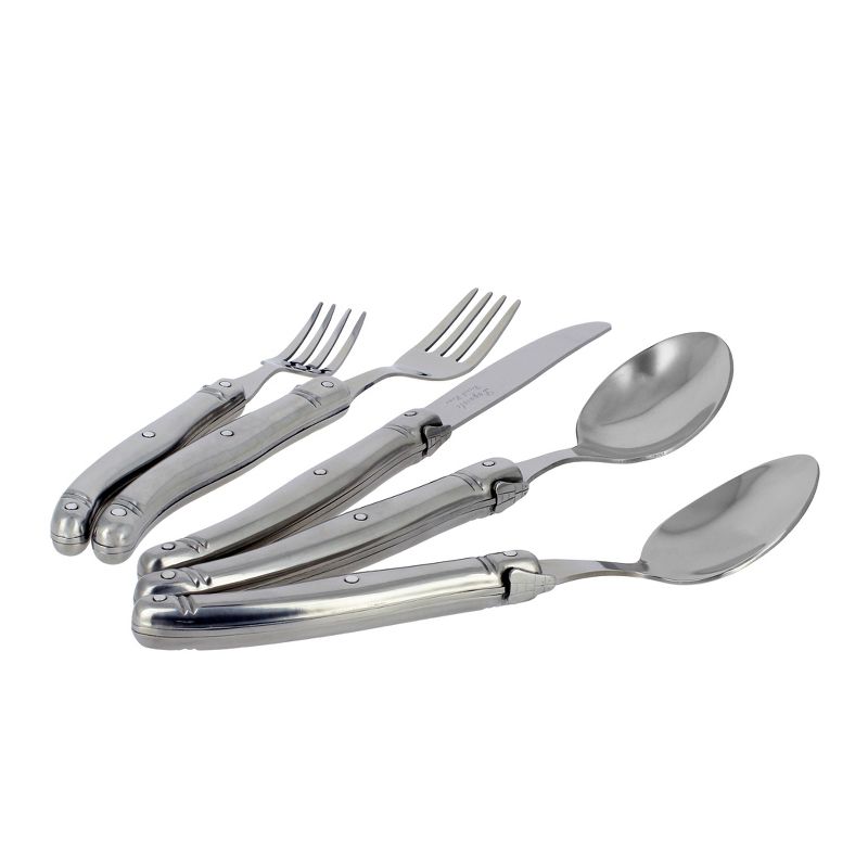 French Home Laguoile 20pc Stainless Steel Silverware Set Silver, 3 of 6