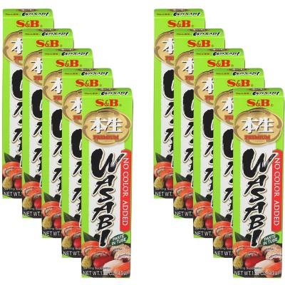 S&B Wasabi Paste - Case of 10 - 1.52 oz