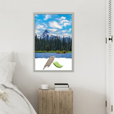 Silver Leaf Distressed Wood Wall Picture Frame