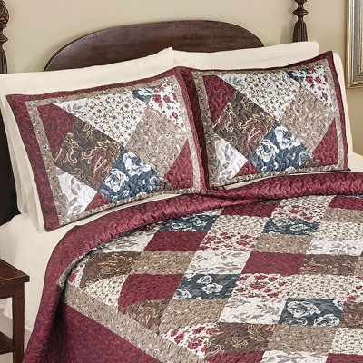Madison Floral Patchwork Multicolor Polyester Standard Sham