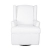 SECOND STORY HOME Hemingway Swivel Recliner Chair - White - image 4 of 4