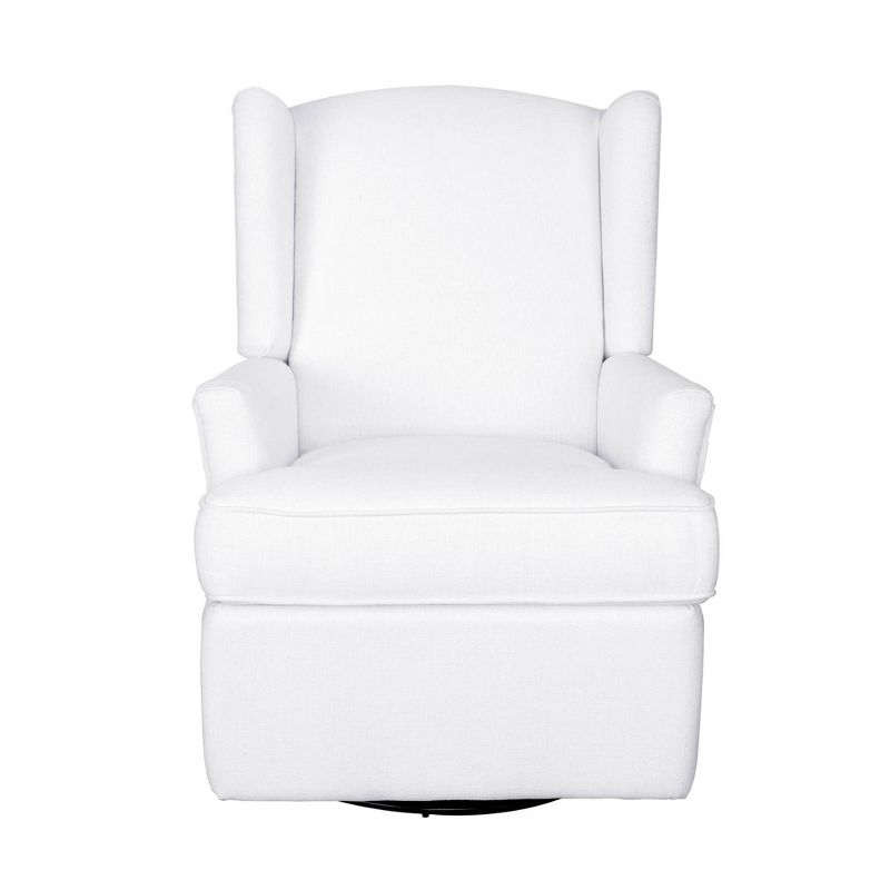 SECOND STORY HOME Hemingway Swivel Recliner Chair - White, 5 of 11