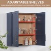 Rbied 24 in. W x 7.63 in. D x 30 in. H Kitchen Bathroom Storage Wall Cabinet Sideboard with Adjustable Shelves747495291888 - 4 of 4
