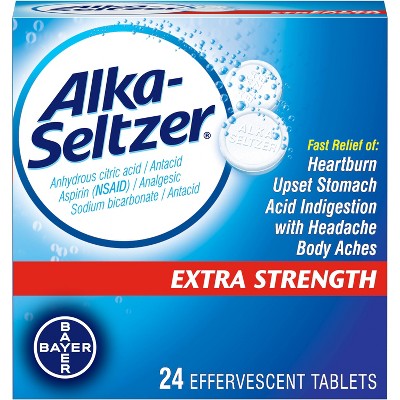 Alka Seltzer Extra Strength Effervescent Tablets - 24ct