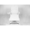 Outdoor Furniture Set,2 Outdoor Chaise Lounge With 1 Side Table,Patio Recliner With Wheels And Cup Holder,Patio Recliner For Poolside-Cuddlewood - 3 of 4