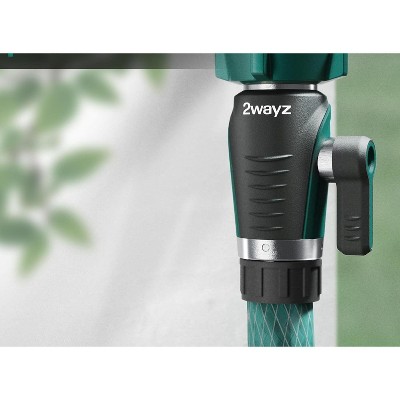 2WAYZ Heavy Duty Green and Black Garden Hose Shut Off Valve