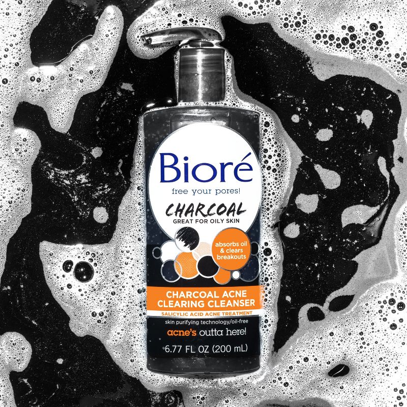 Biore Charcoal Acne Daily Cleanser, 3 of 10