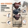 VEVOR Freestanding Saddle Stand, 30 x 30 x 68.5 in, 3 Tiers Saddle Rack, Heavy Duty Saddle Blanket Holder with Removable & Rotating Tiers - 3 of 4