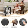Decksplore Side Tables Resin End Table Lightweight Small Table for Living Room & Patio - 3 of 4