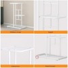 Plant Stand Iron Pipe White Multi-Tier Indoor Outdoor Flower Rack for Balcony & Living Room - 2 of 4
