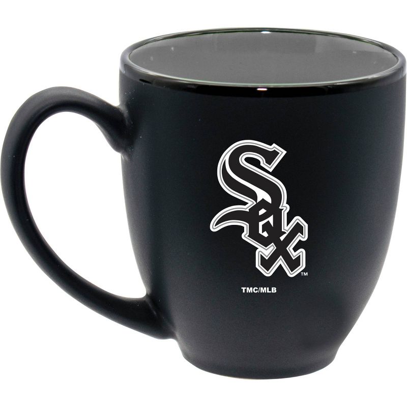 MLB Chicago White Sox 15oz Inner Color Black Coffee Mug, 1 of 4