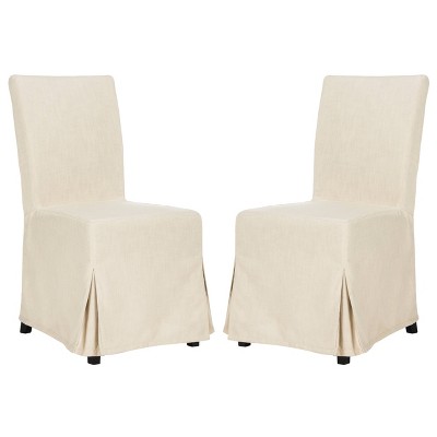 Set of 2 Dining Chairs Beige - Safavieh