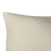 Edie@Home 15"x30" Oversized Colorblock Faux Shearling Racing Striped Lumbar Pillow: Feather-Filled, Indoor Use, Hidden Zipper - 4 of 4