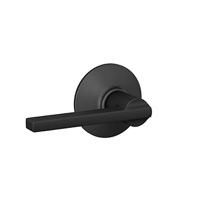 Matte Black Latitude Passage Door Lever