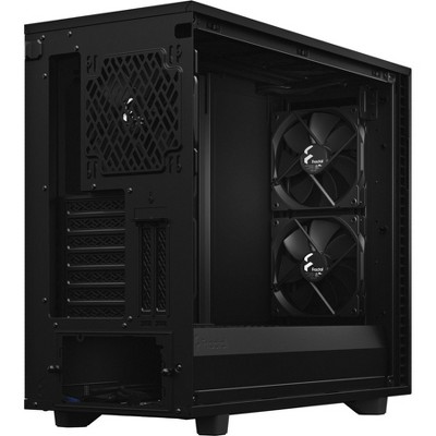 Black Brushed Aluminum Steel E-ATX Silent Modular Mid Tower Case