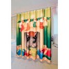 Carnation Home Fashions Festive Fireplace Christmas Fabric Shower Curtain - 70x72", Multi - 3 of 3