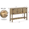 Farmhouse Console Table with Storage Shelf, Entryway Table with Storage, 48" Narrow Long Sofa Table, Console Tables for Living Room, Entryway, Foyer - 2 of 4