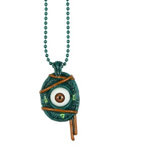 Dungeons and Dragons Glow In The Dark Hag Eye Peraipt Of Health Necklace Pendant Green - 1 of 4