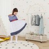 Costway Kid Clothes Rack with 3 Adjustable Heights Home Freestanding Clothes Rack White/Pink - 2 of 4