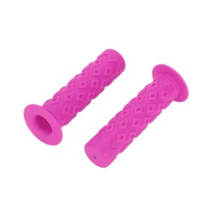Unique Bargains Bike Handlebar Grips Covers 4.72" Purple 1 Pair - 1 of 4